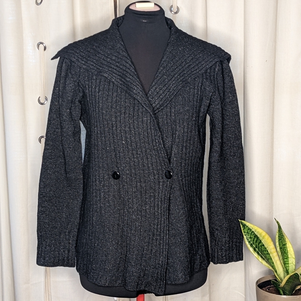 Kerry Traditions wool silk wrap cardigan Medium